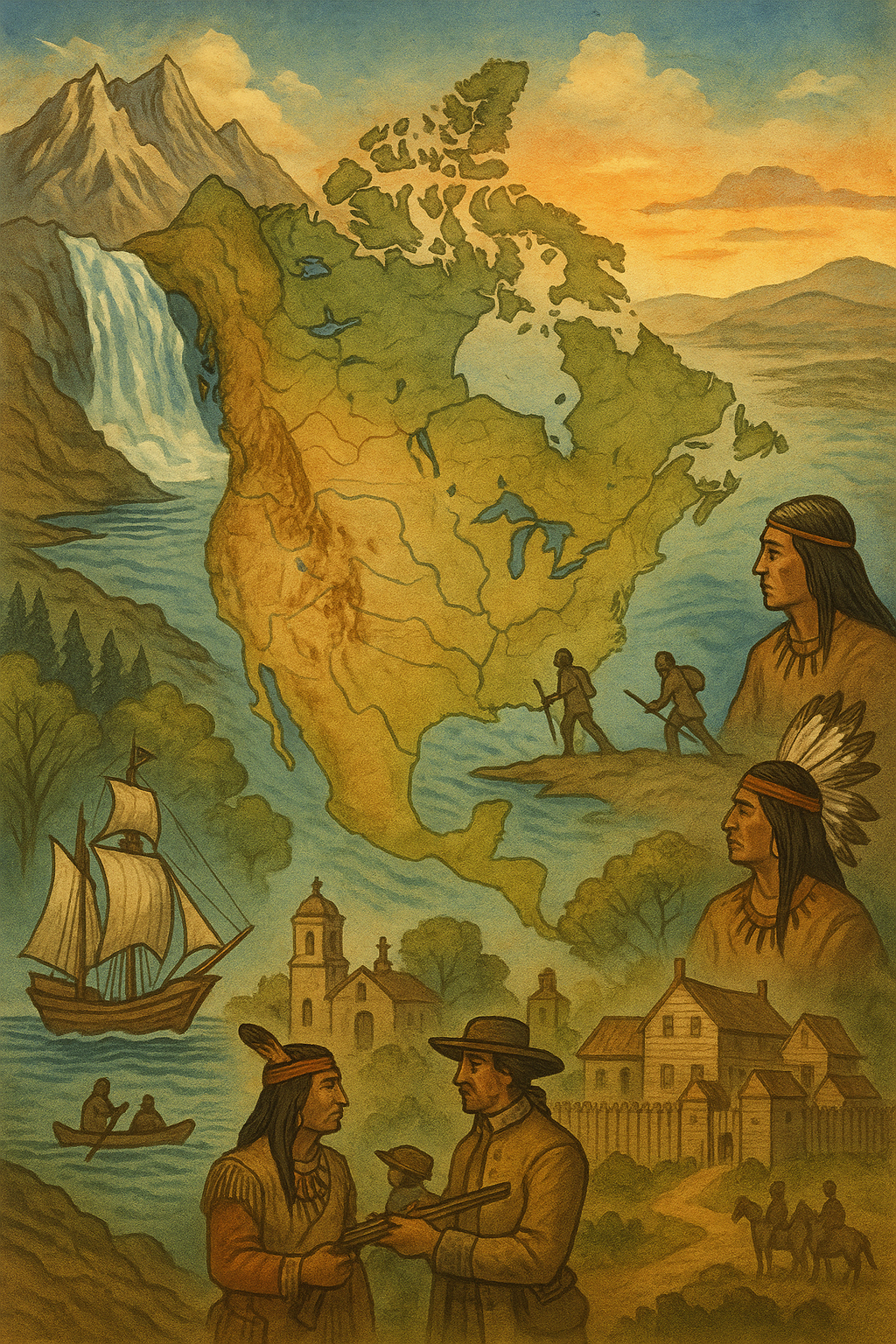 The Shaping of North America From Earliest Times to 1763